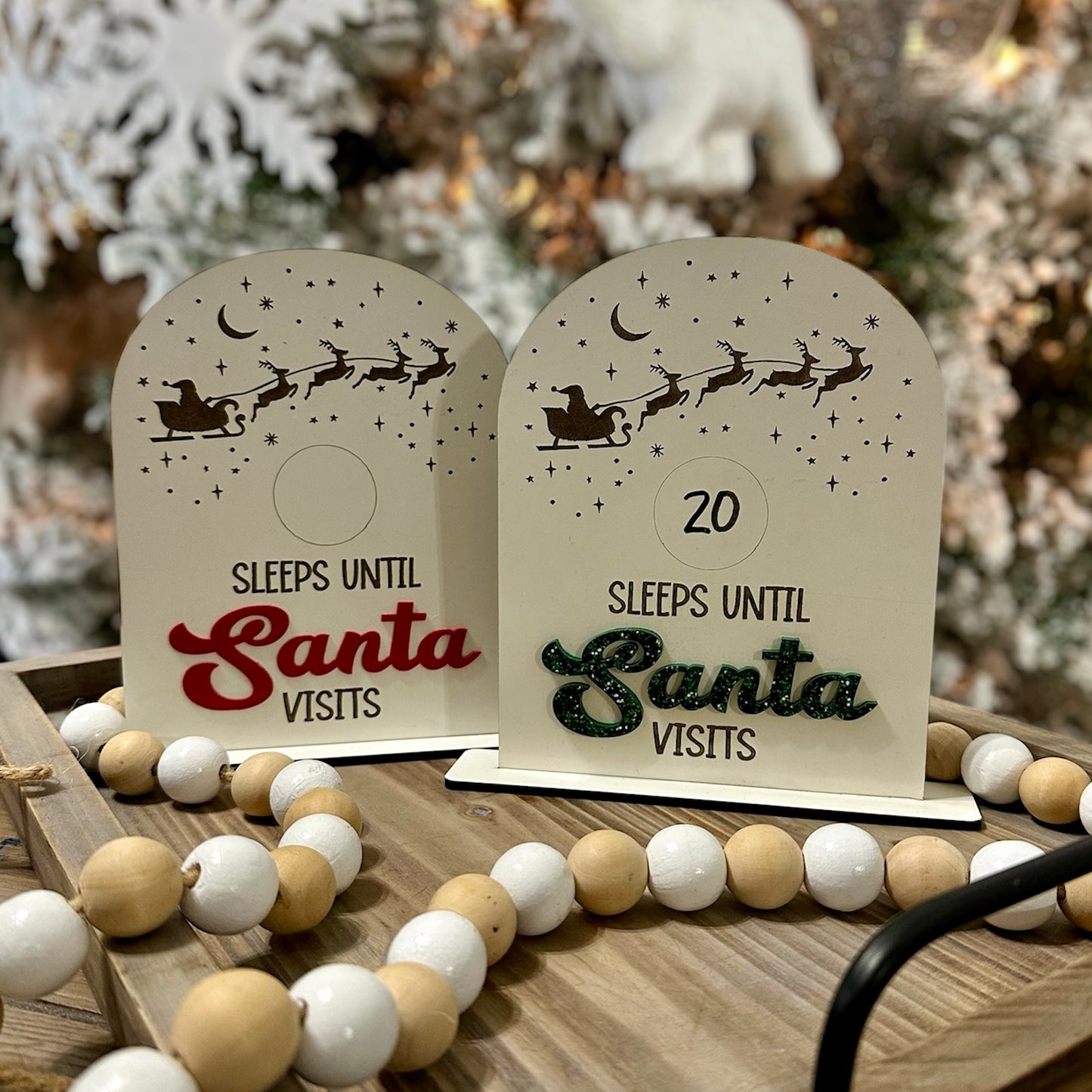 Santa Countdown sign