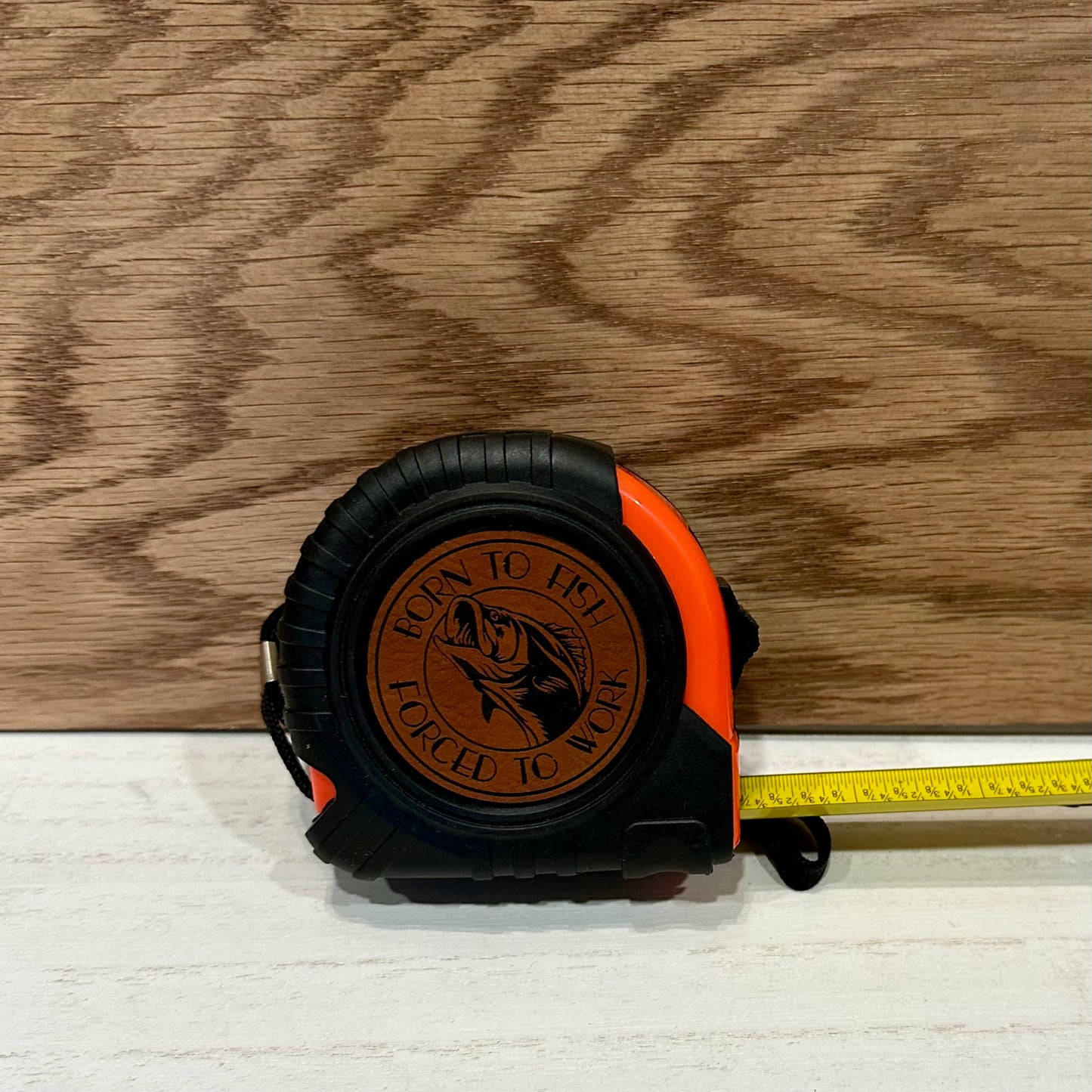 Tape Measure with laser-engraved insert