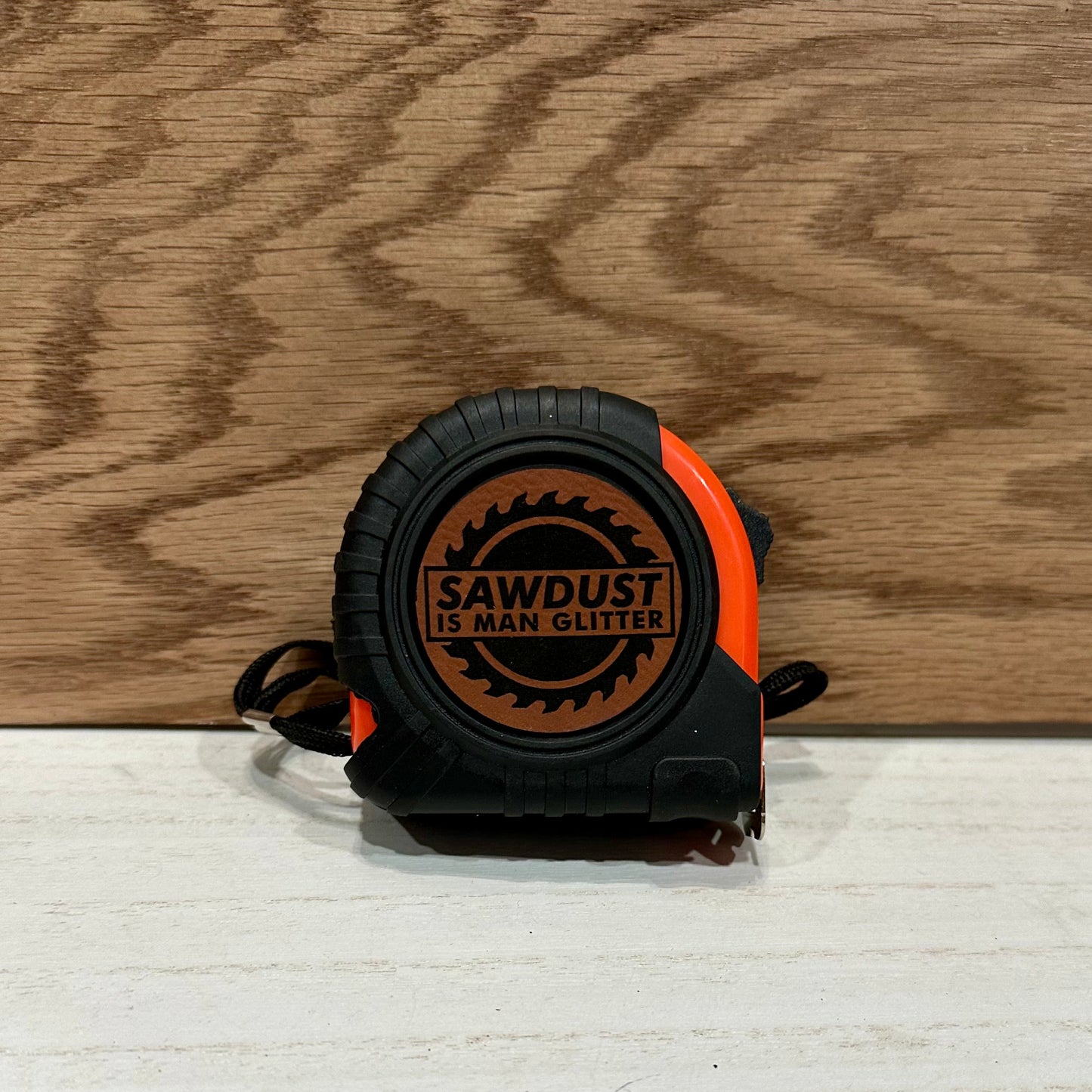 Tape Measure with laser-engraved insert